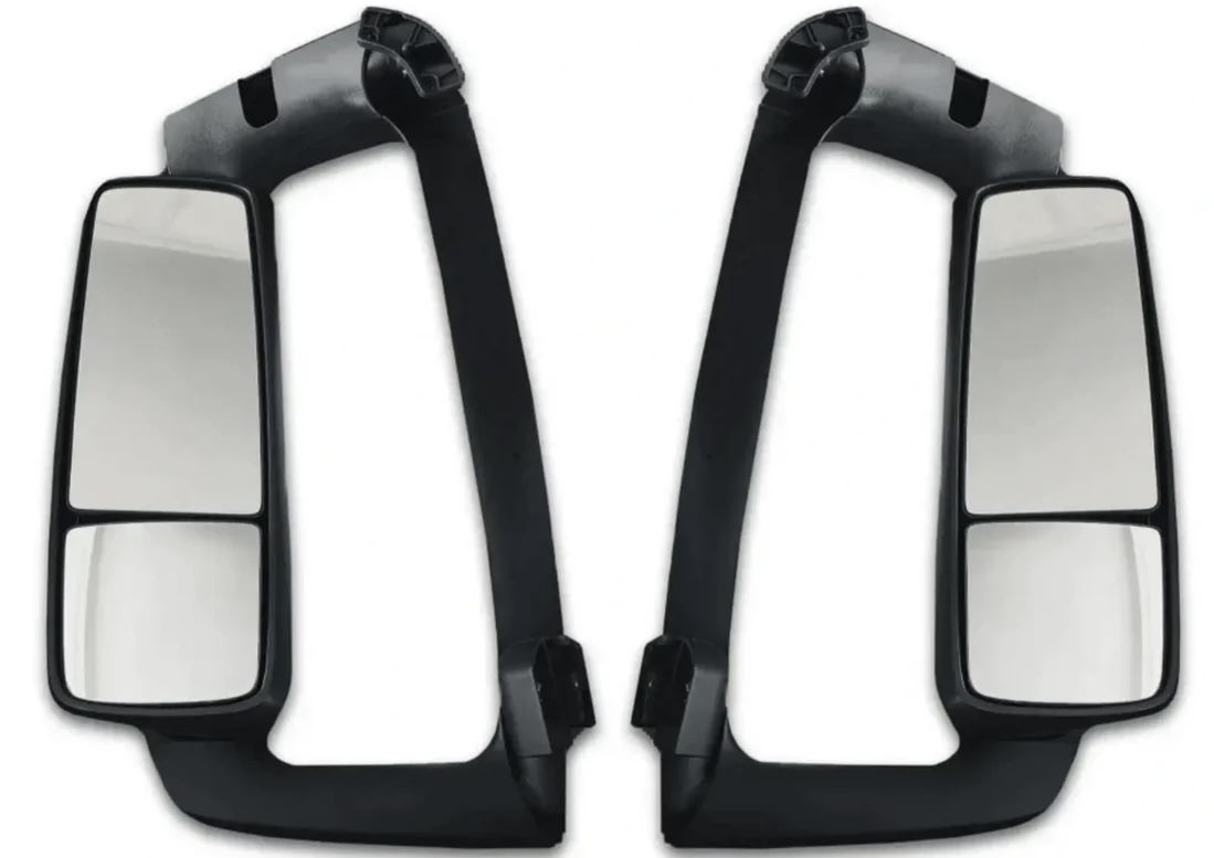 Black Heated Door Mirror - Left