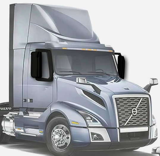Black Heated Door Mirror - Left